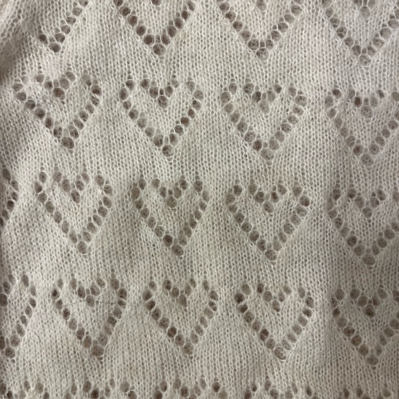 NWT Mango Women's Heart Pattern Sweater - Picture 4 of 4